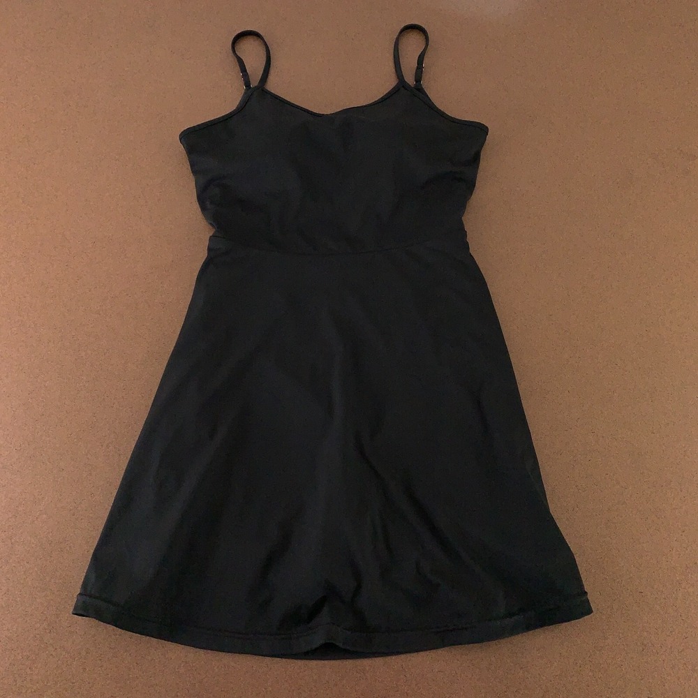 JACK SMITH Women's Small Black Twist Back Built In Bra & Shorts Athletic Dress